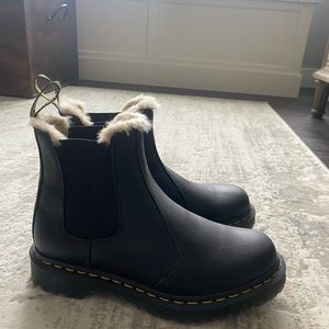 Doc Marten Fur Lined Chelsea Boots